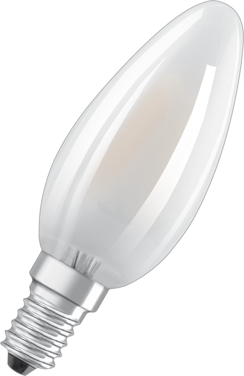 Osram LED pære LED Comfort kerte mat 470lm 3,4W/927 (40W) dæmpbar E14