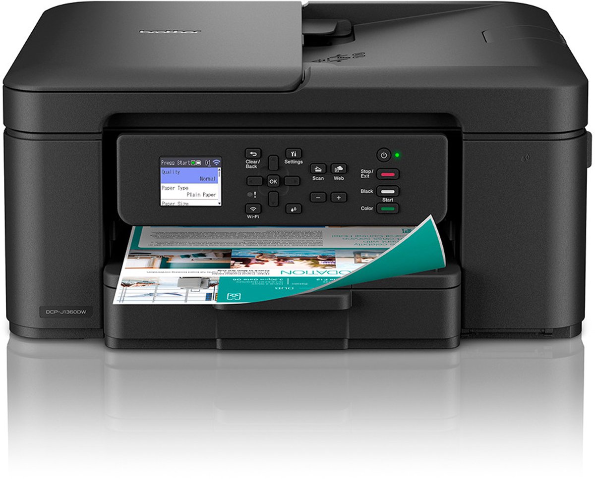 Brother DCP-J1360DW - multifunction printer - colour Multifunktion - Farve - Blæk