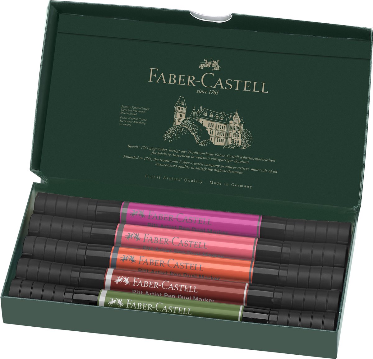 Faber-Castell Pitt Artist Dual marker Flowers box of 5