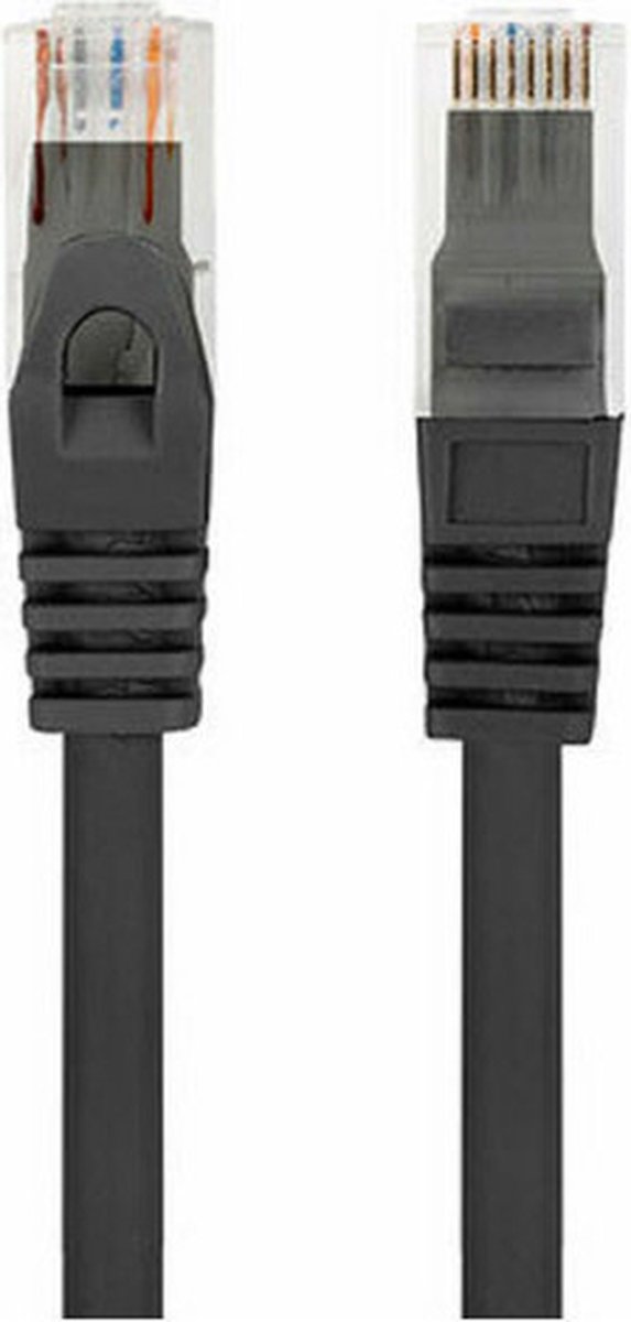 Lanberg patch cable - 5 m - black - Sort - 5m