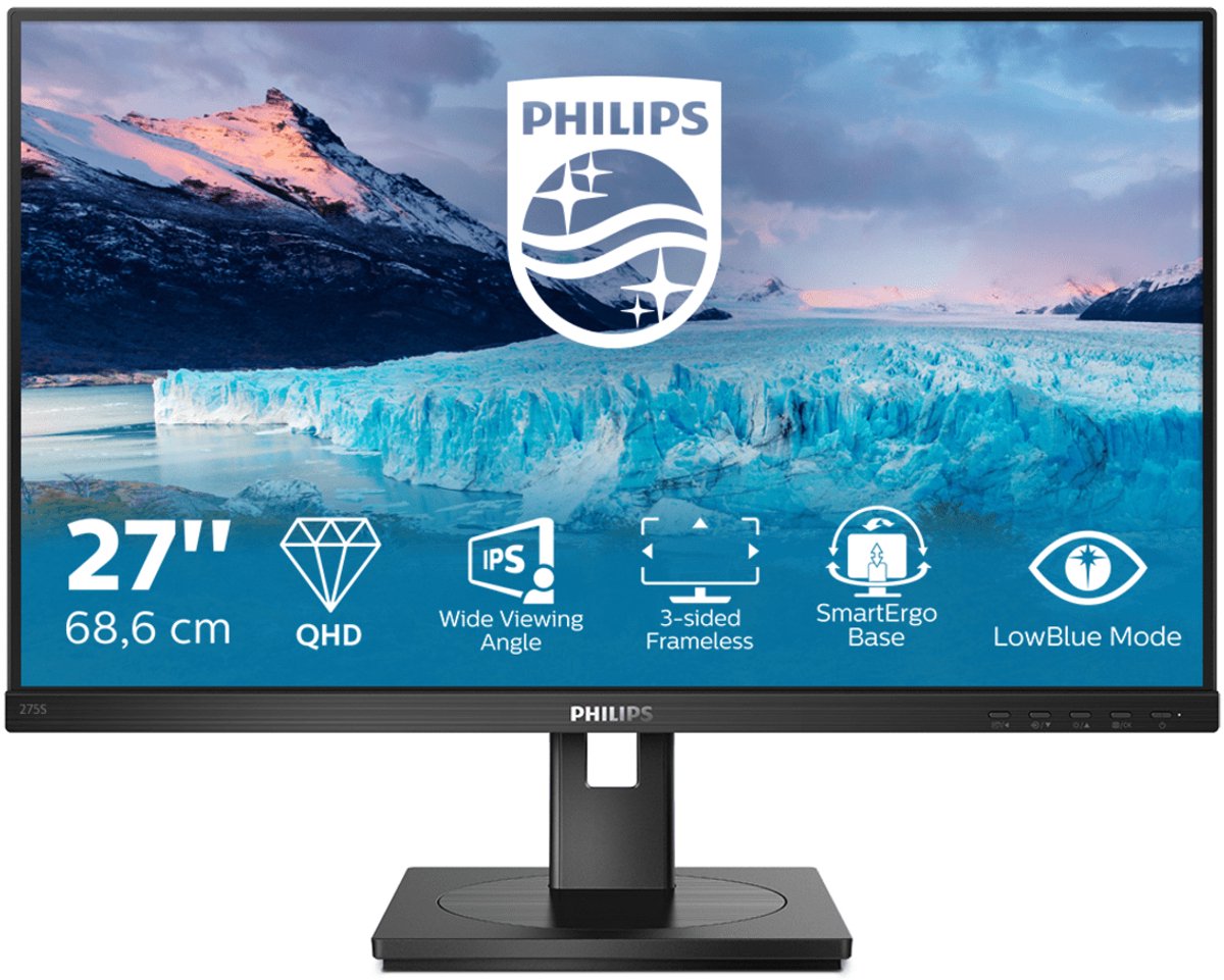 27" Philips S-line 275S1AE - 2560x1440 (QHD) - 75Hz - IPS