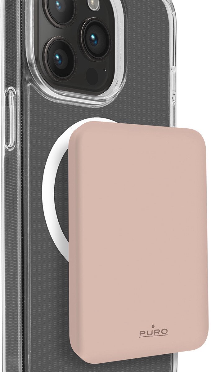 Puro PURO Power Bank Wireless "Mini Power Mag" 4200 mAh til iPhone - 4200 mAh