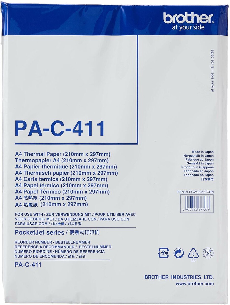 Brother PA-C-411 - PocketJet Paper