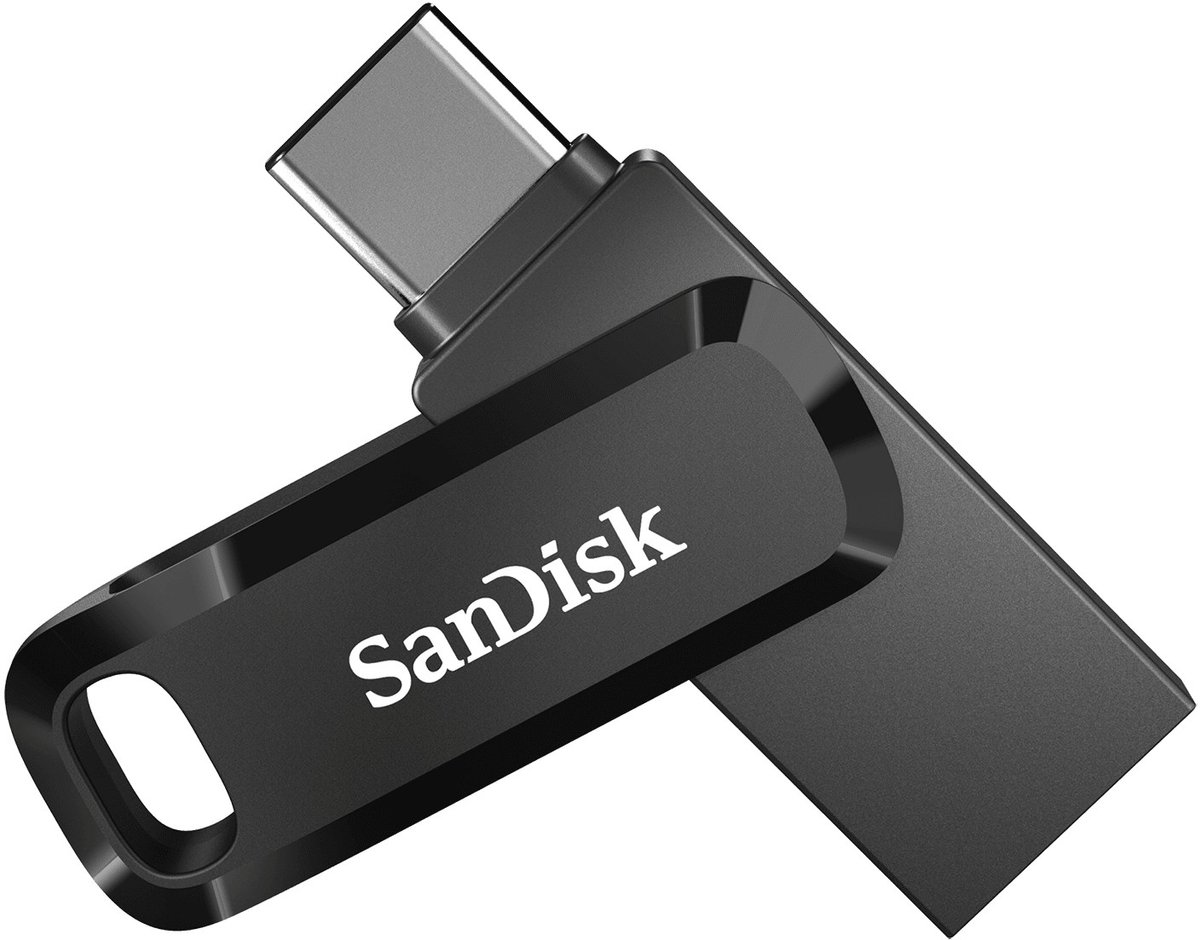 SANDISK Ultra Dual Drive Go - Sort - 512GB - USB Stick