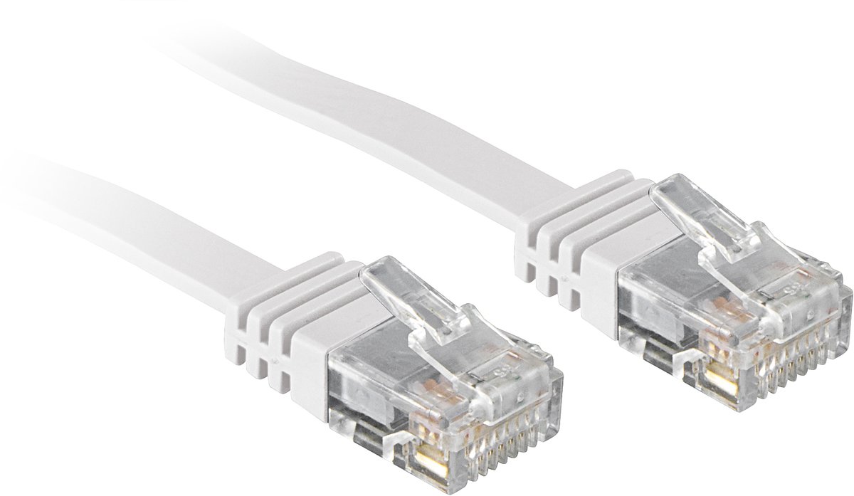 Lindy patch cable - 1 m - white - Hvid - 1m