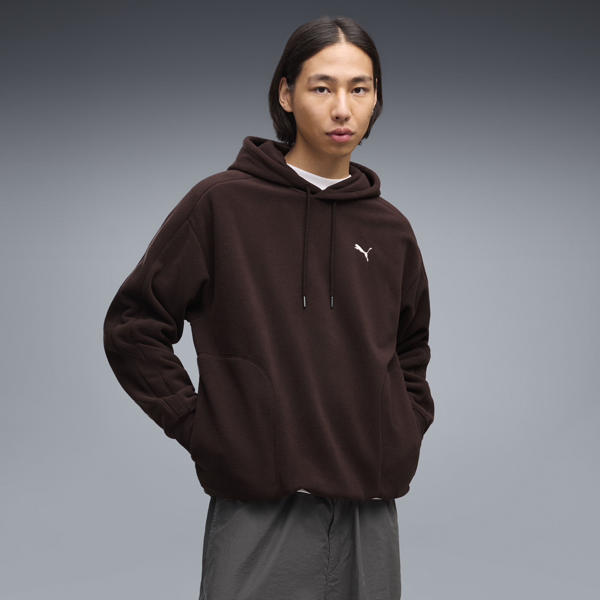 PUMA Essentials Elevated Relaxed Winter-Hoodie Herren, Kleidung, Braun, 3XL