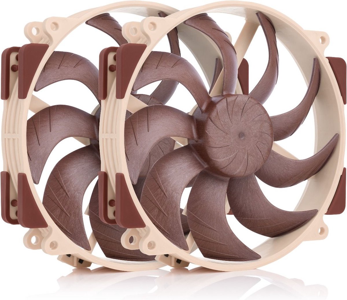 Noctua NF-A14X25R G2 PWM SX2 PP - system fan kit - Kabinet køler - 140mm - Brun
