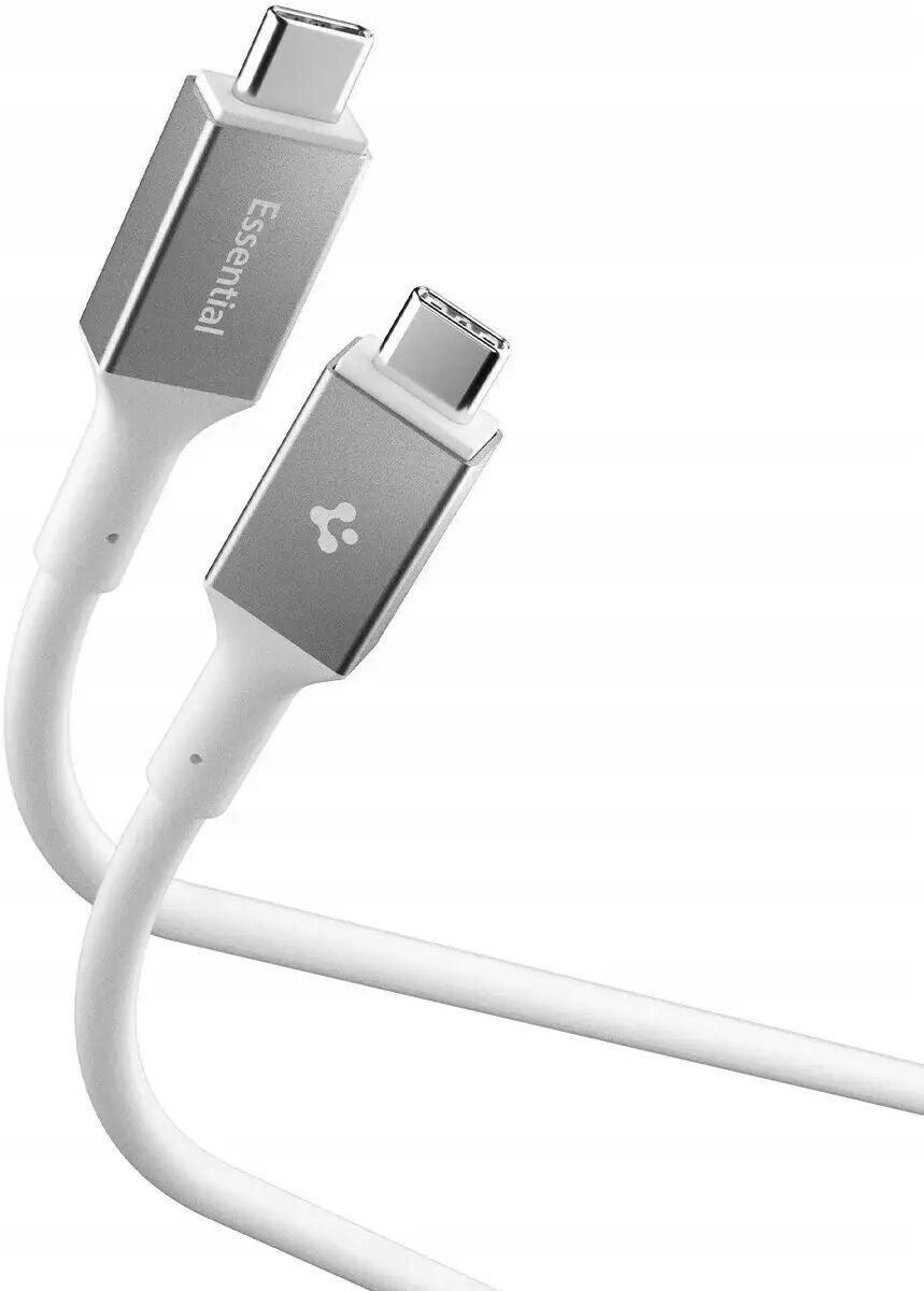 Spigen Essential 100W - USB-C <-> USB-C - 1.2m - Hvid