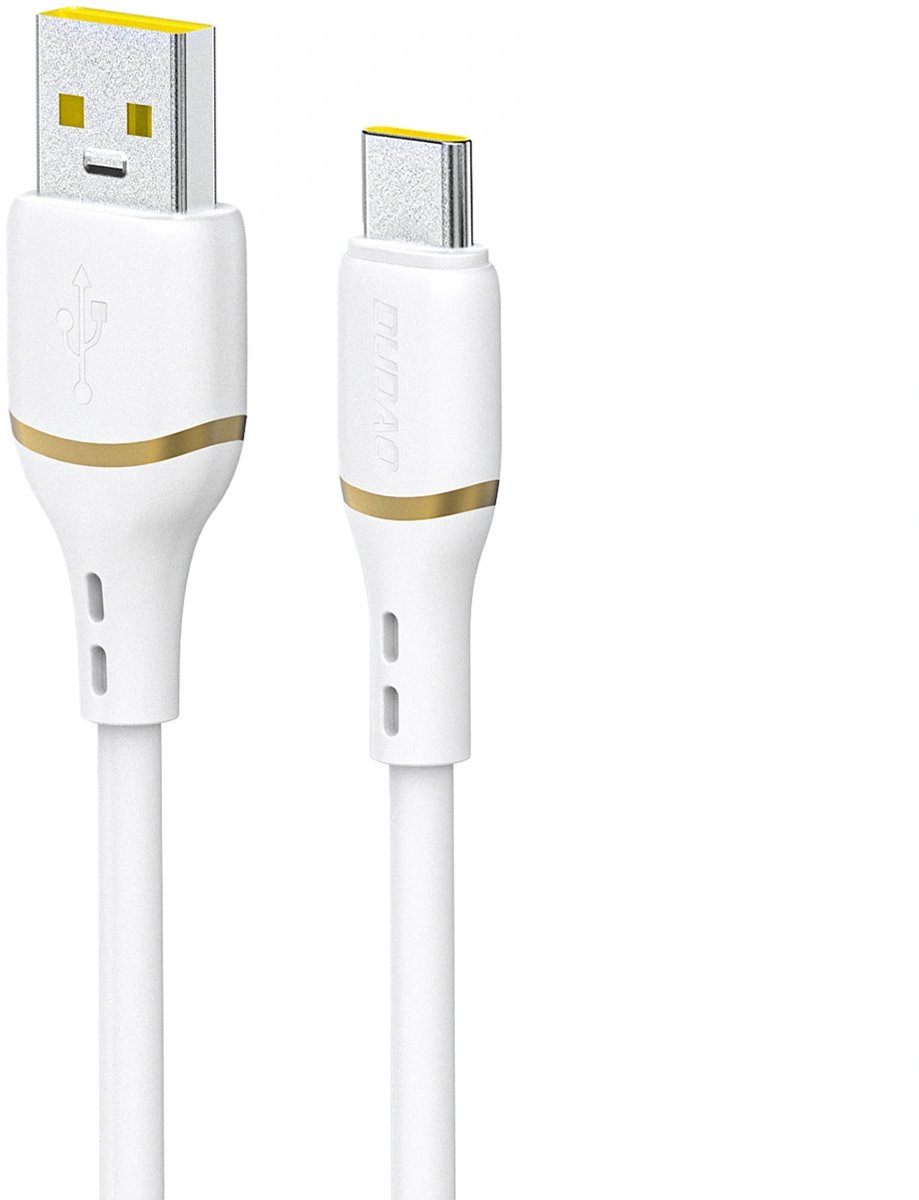 Dudao L25T USB-A - USB-C Silicone Cable 5A 1m - White