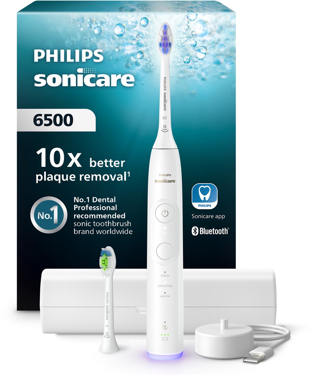 Philips Eltandbørste Sonicare 6500 series HX7410/02 - tooth brush - white