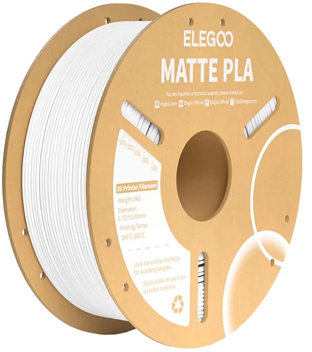 Elegoo PLA Matte Filament - White