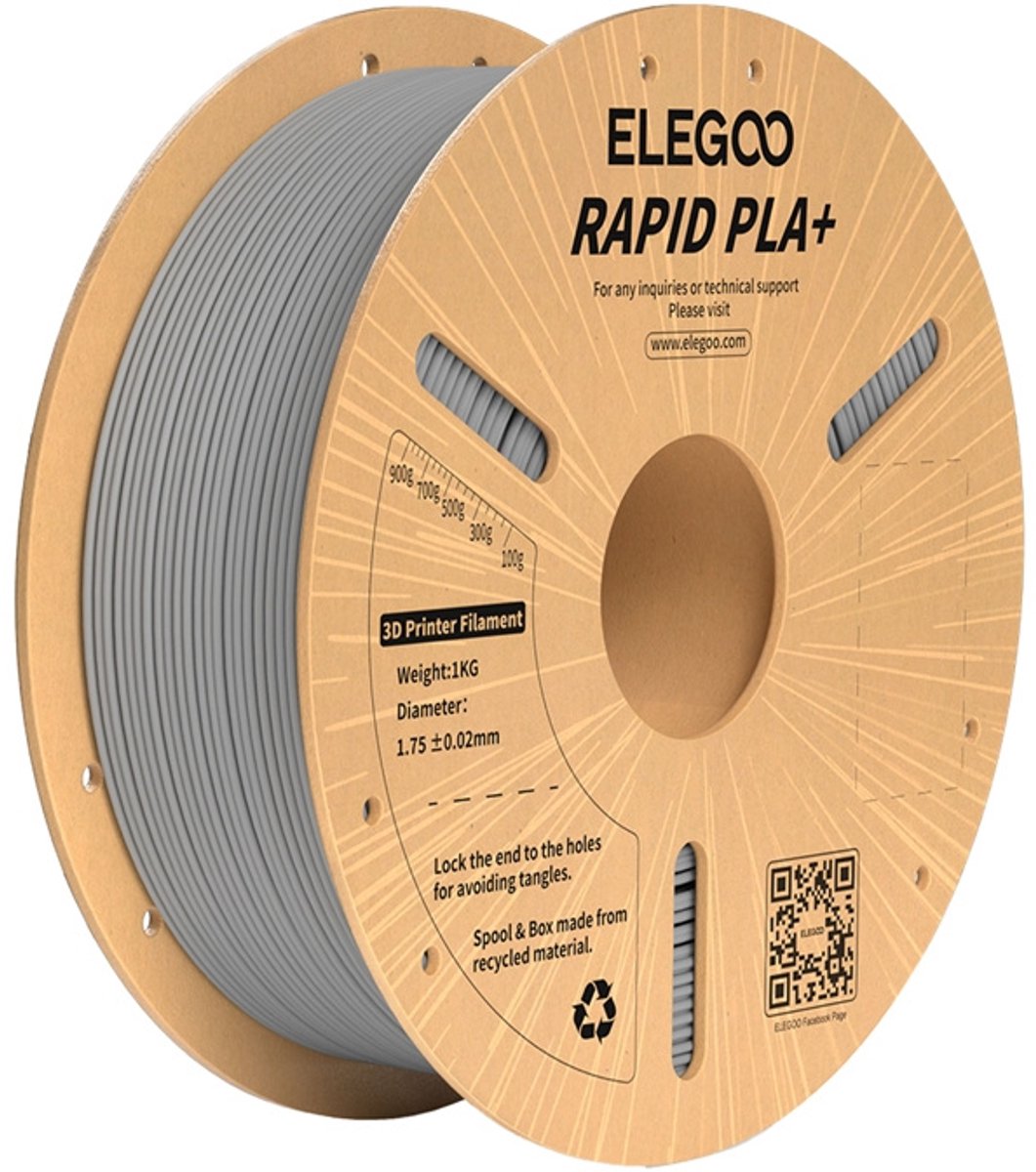 Elegoo Rapid PLA+ Filament - Gray