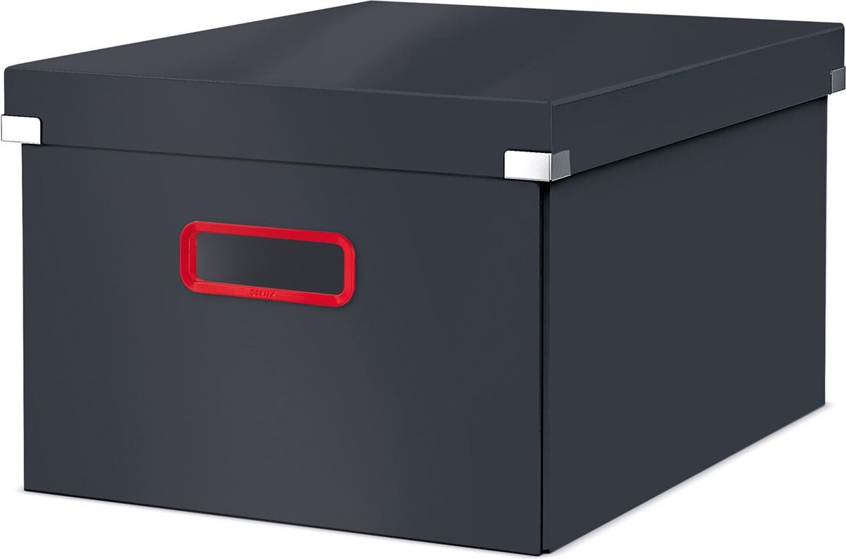 Esselte Click & Store Cosy Medium opbevaringsboks, 85 % recirkuleret karton, Grå
