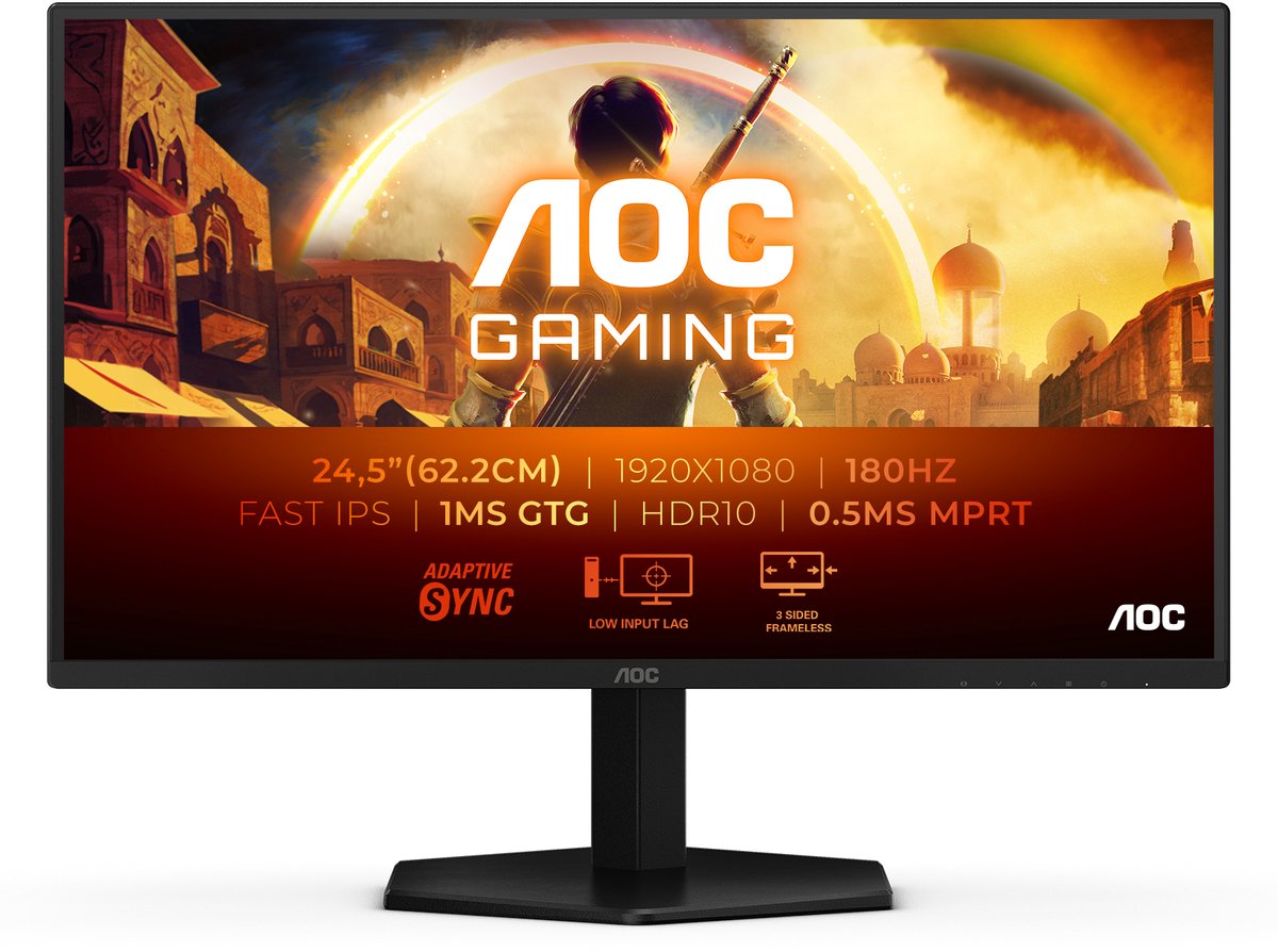 24,5" AOC 25G42E - 1920x1080 (FHD) - 180Hz - IPS