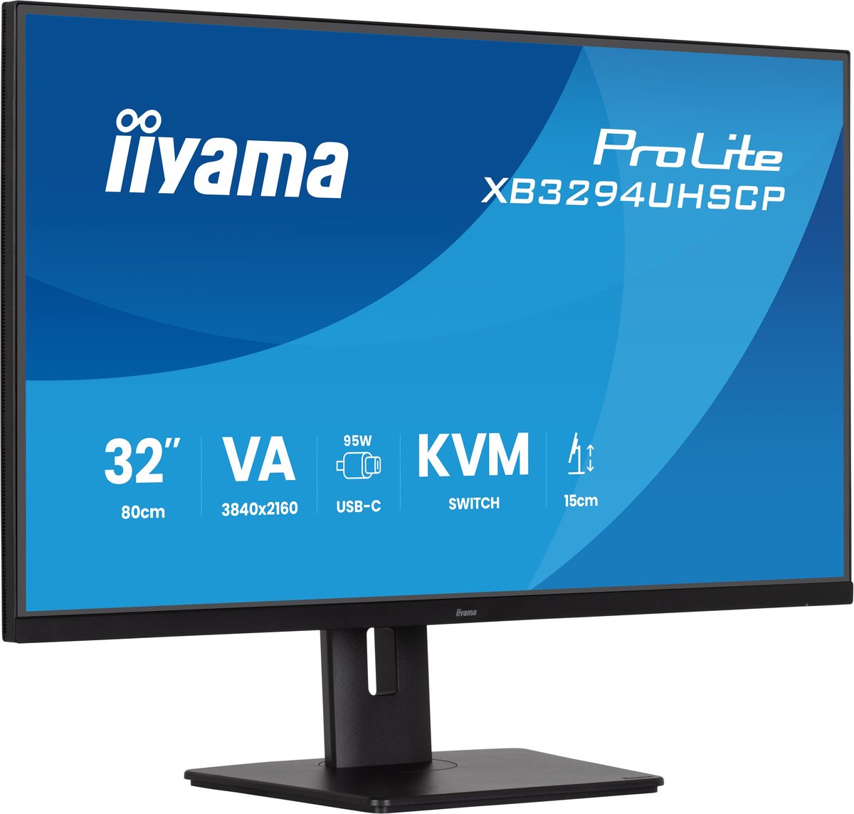31.5" iiyama ProLite XB3294UHSCP-B1 - LED monitor - 4K - 31.5"