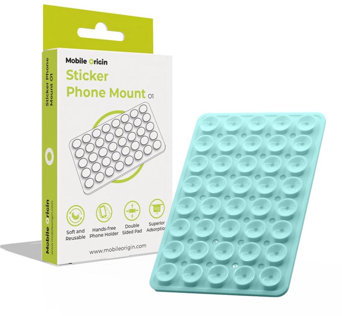 Mobile Origin Sticker Phone Mount O1 - baby blue