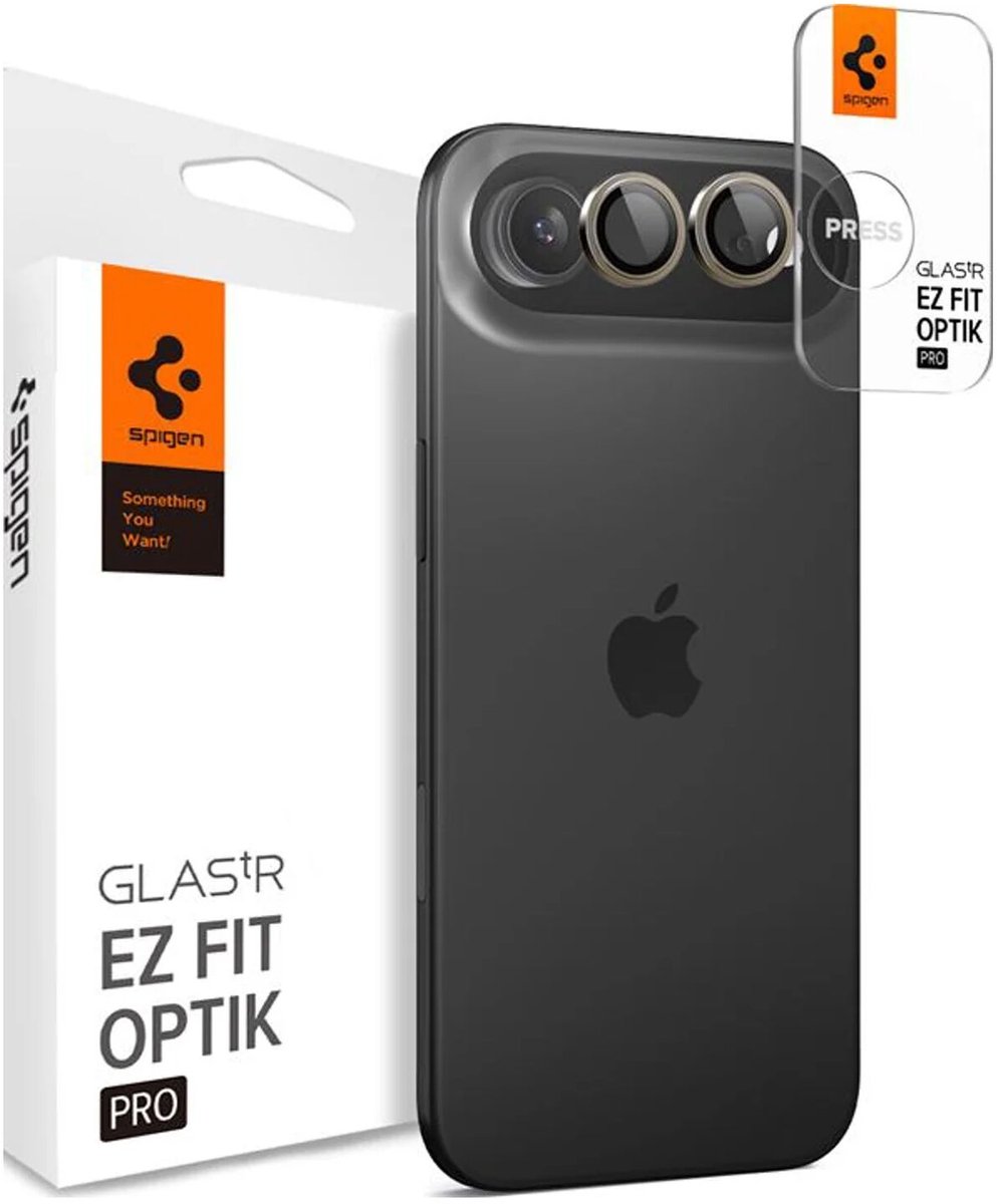 Spigen Glass tR EZ Fit Optik Pro 2 Pack - gold - iPhone Air