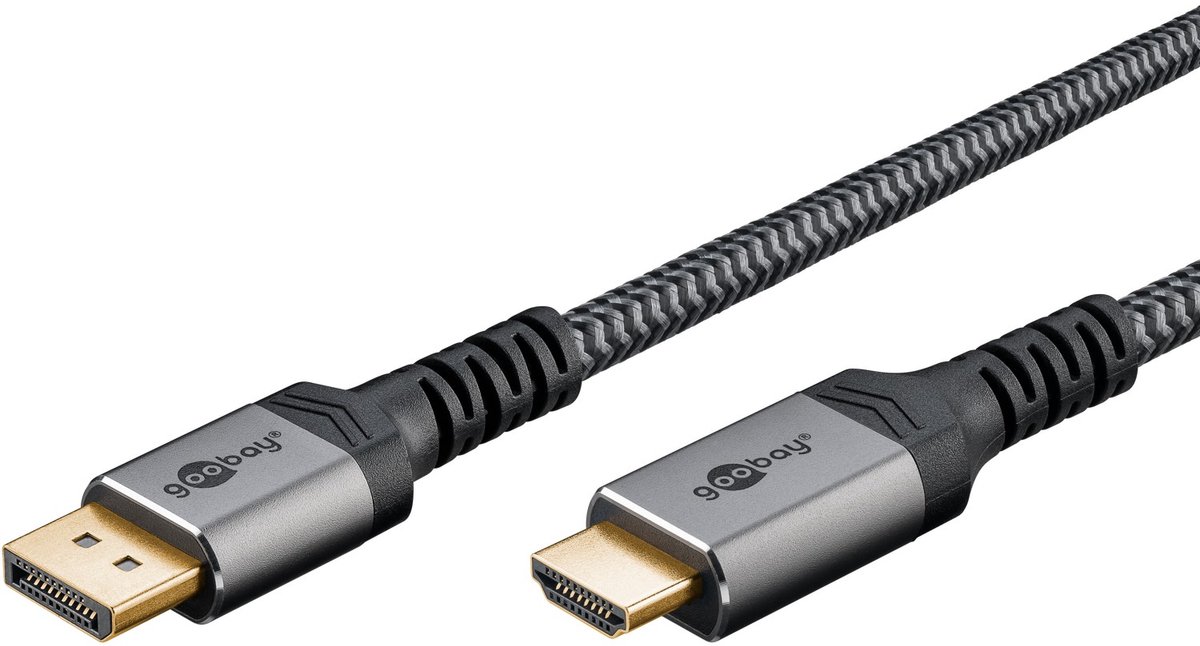Pro Diplayport- HDMI 2.0/2.1 - 2m - Grey