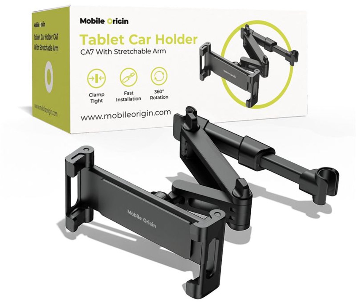 Mobile Origin Tablet Car Holder with Stretchable Arm CA7