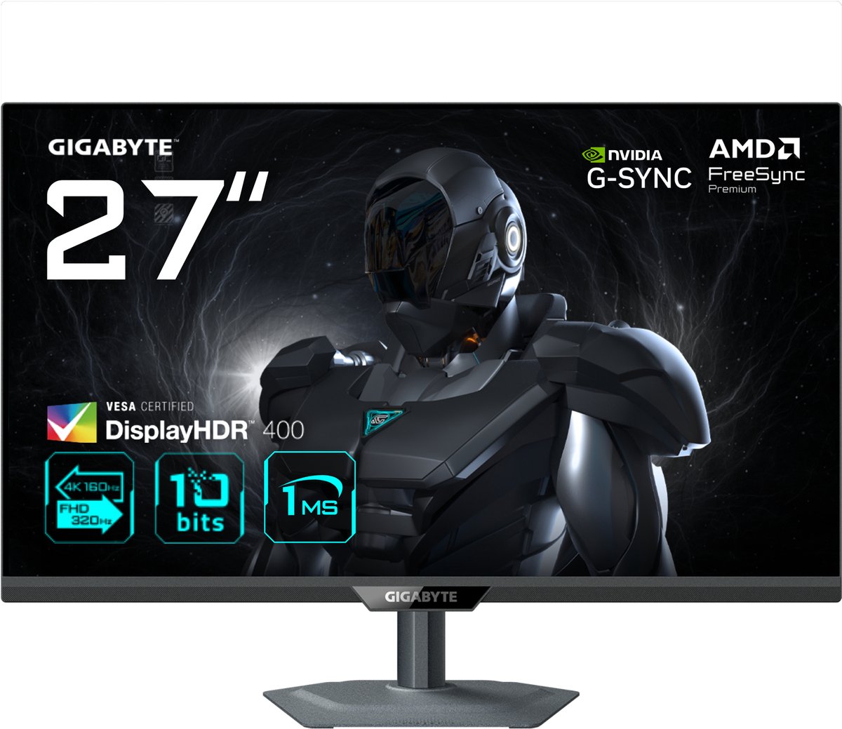 27" GIGABYTE G27U - 3840x2160 (4K) - 160Hz - IPS