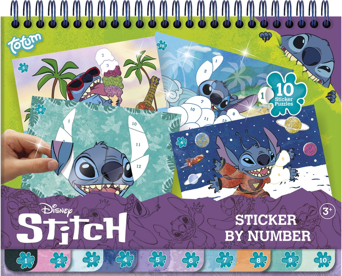 Totum DISNEY STITCH Sticker by Number blok