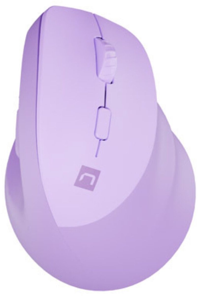 Natec CRAKE 2 - vertical mouse - Bluetooth 5.2 2.4 GHz - purple - Vertical mouse - Optisk - 6 knapper - Lilla