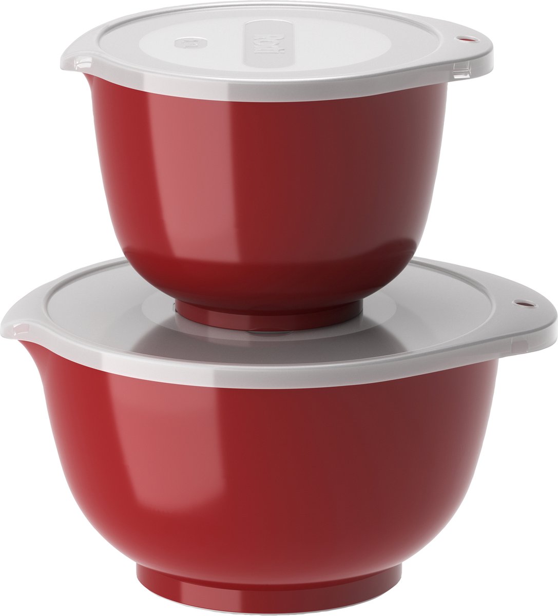 Rosti - Margrethe bowls Set of 2 + lids - Red