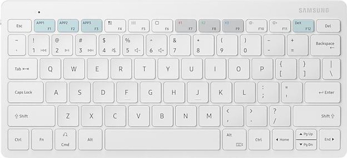 Samsung Smart Keyboard Trio 500 EJ-B3400 - keyboard - QWERTZ - German - white Input Device - Tastatur - Tysk - Hvid