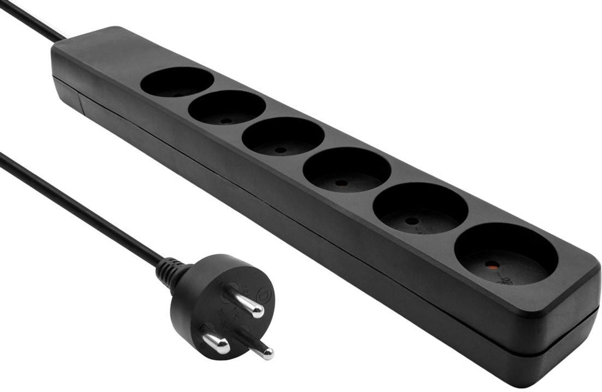 MicroConnect - power strip - 6-way