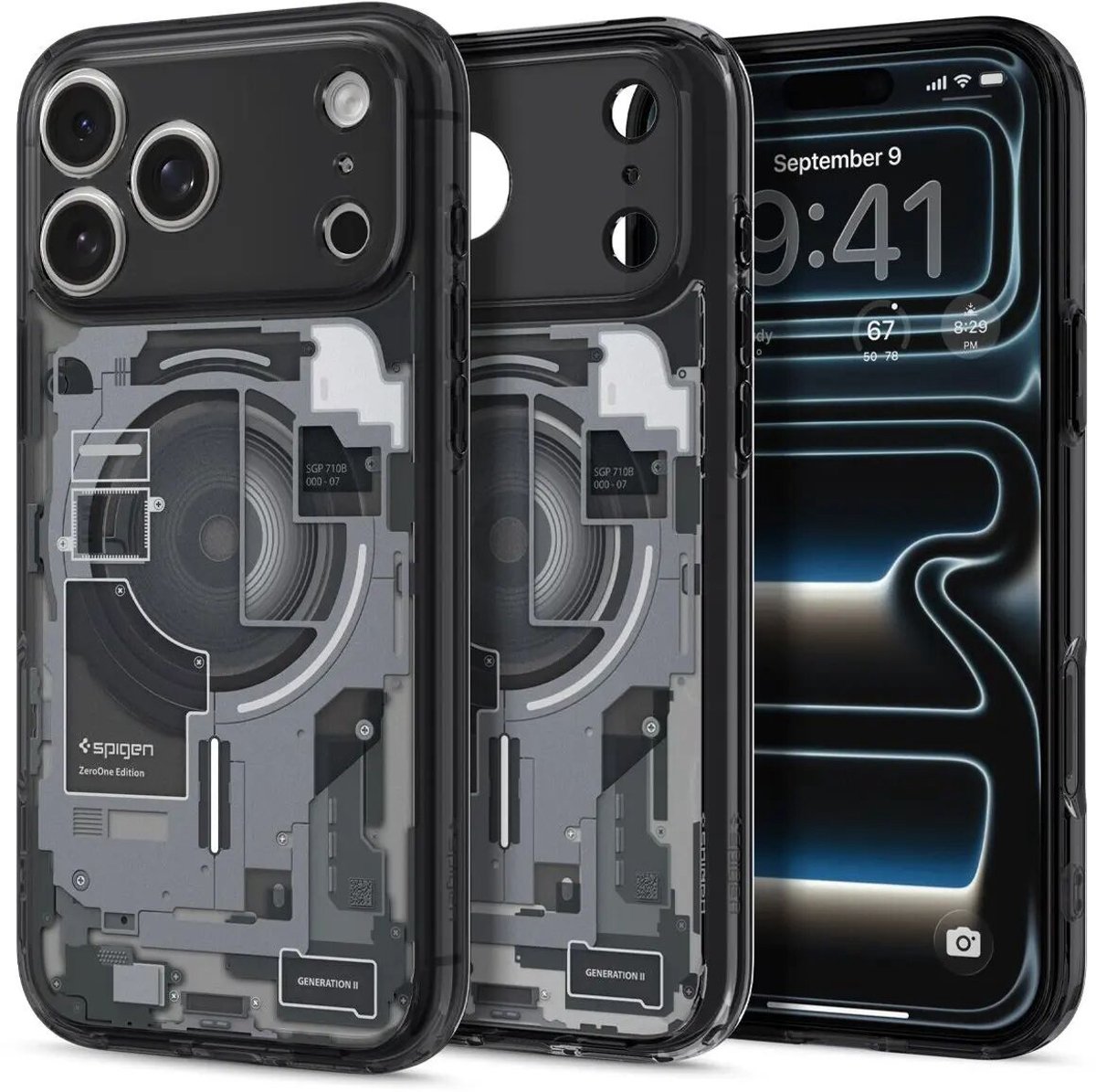 Spigen Ultra Hybrid MagSafe - zero one black - iPhone 18 Pro/17 Pro