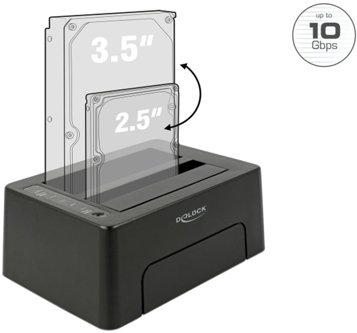 DeLOCK - HDD docking station - SATA 6Gb/s - USB 3.1 (Gen 2)
