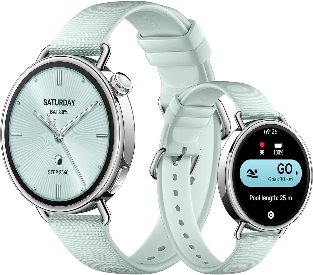 Xiaomi Watch S4 41mm - Fluororubber Strap - Mint Green