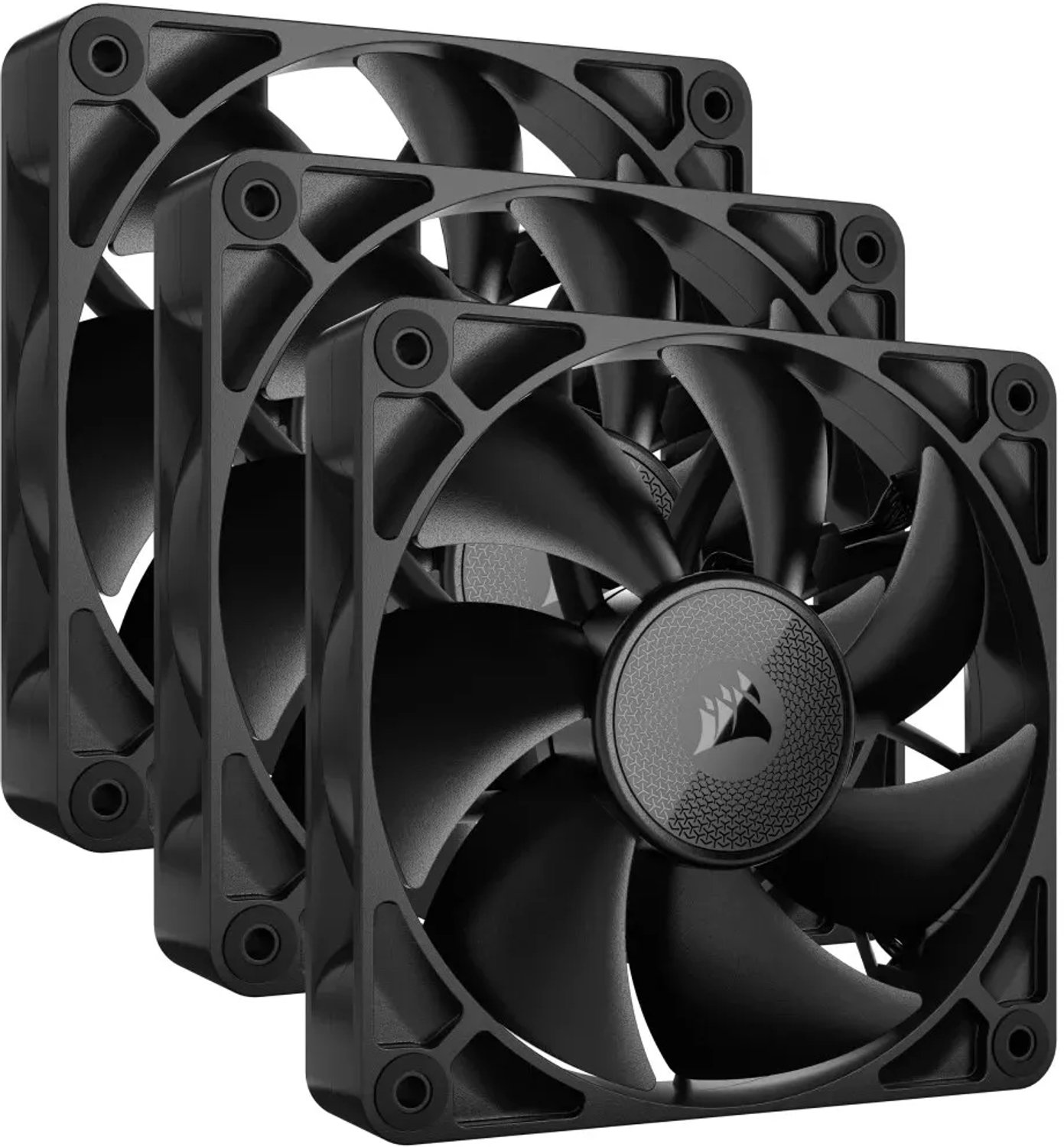 Corsair iCUE LINK RX120 3-pack - Kabinet køler - 120mm - Sort - 36 dBA