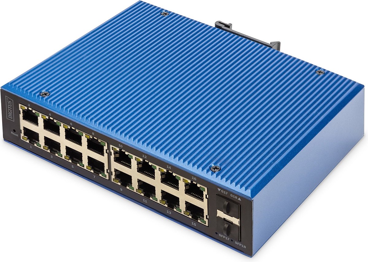 DIGITUS - switch - industrial - 16 ports - Managed