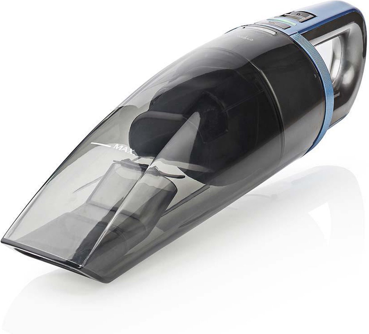 Nedis Håndstøvsuger VCHH6BU75 - vacuum cleaner - cordless - handheld - blue/grey