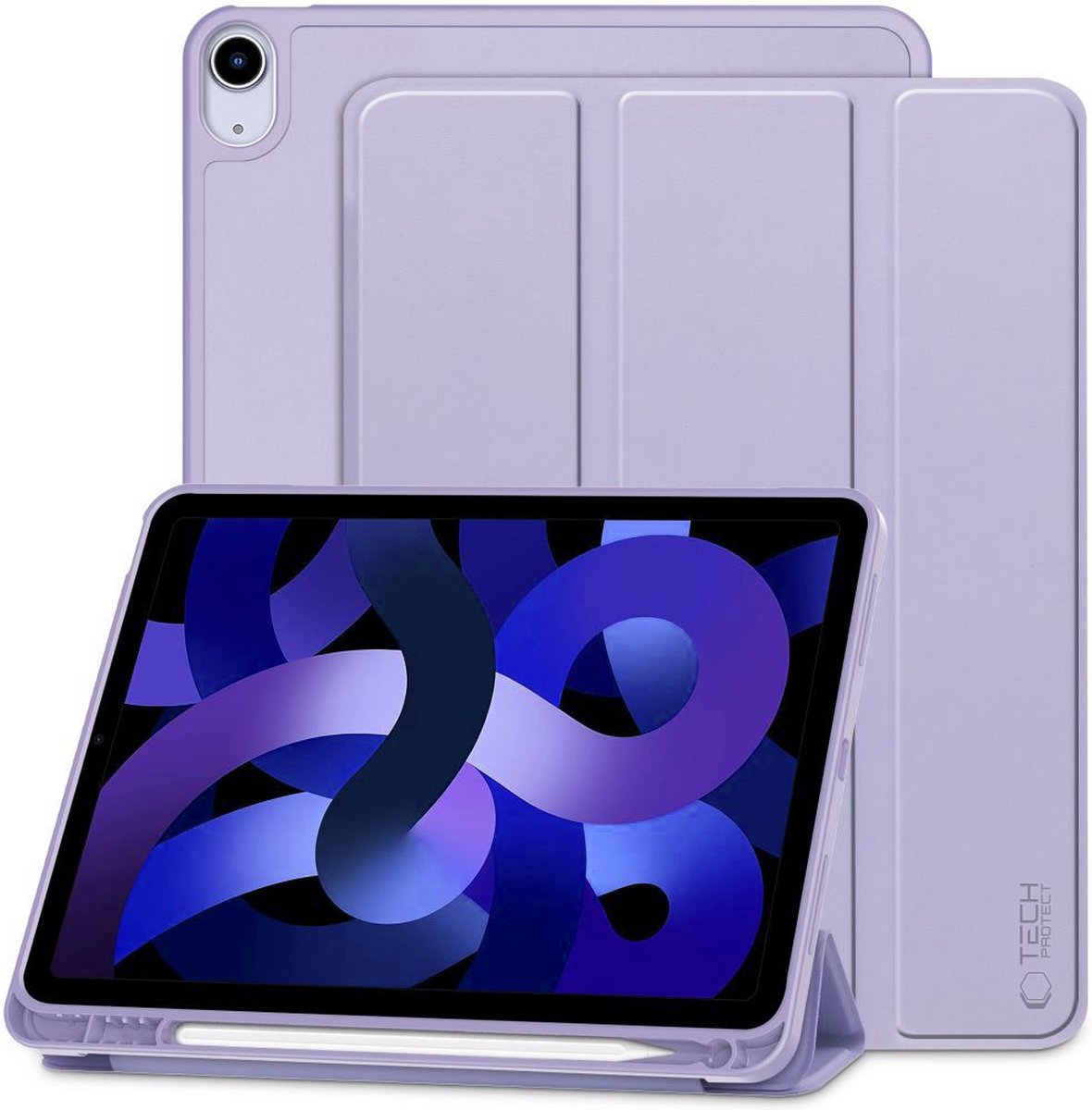Tech-Protect SmartCase Pen for iPad Air 10.9" (2020/2022) / 11" (2024/2025/2026) - Purple