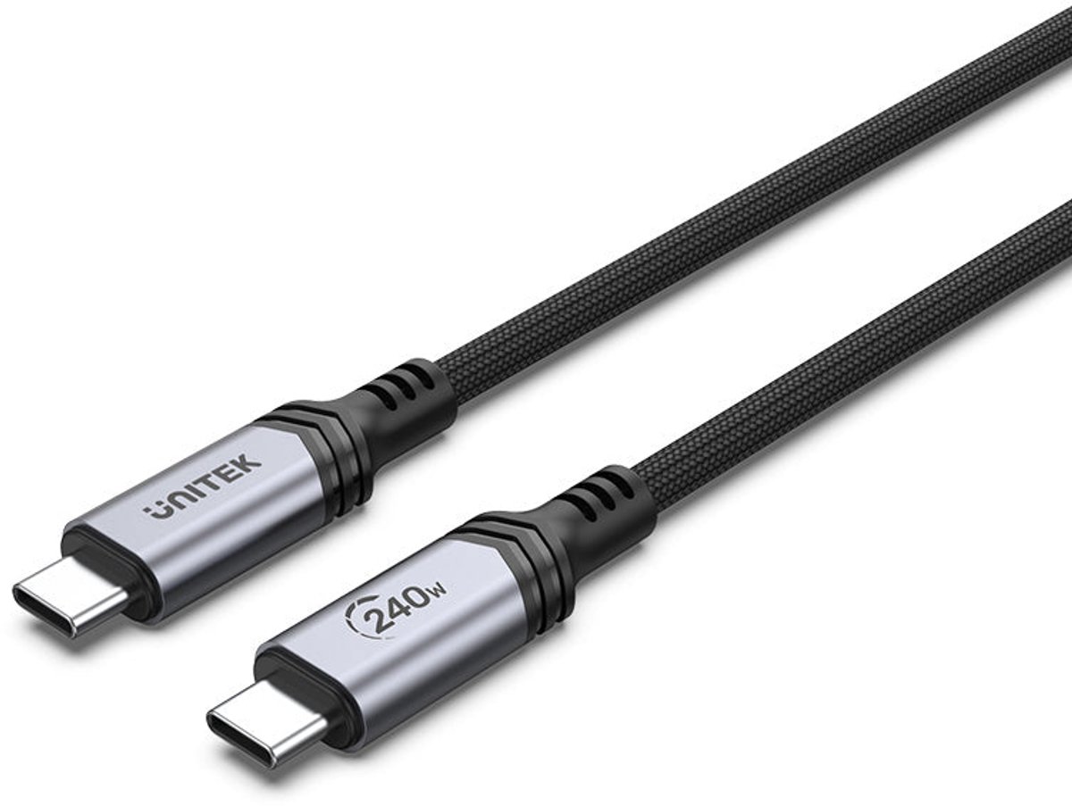 Unitek - USB-C cable - 24 pin USB-C to 24 pin USB-C - 2 m
