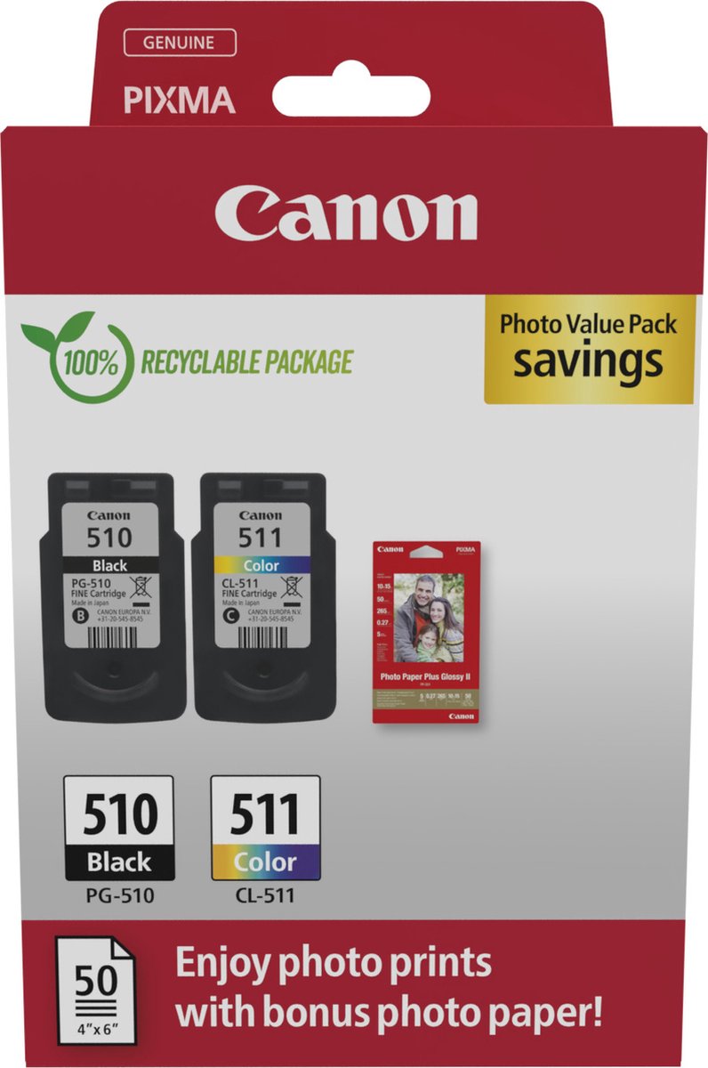 Canon PG-510/CL-511 / 2970B017 Value Pack