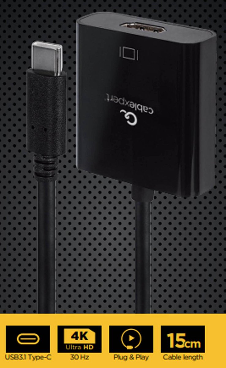Gembird Cablexpert adapter - USB-C / HDMI - 15 cm