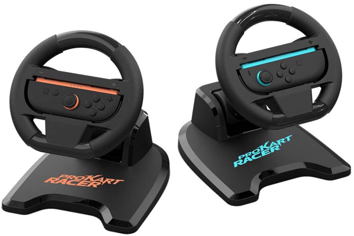 Subsonic Pro Kart Racer Duo - Black - Wireless Wheel - Nintendo Switch 2