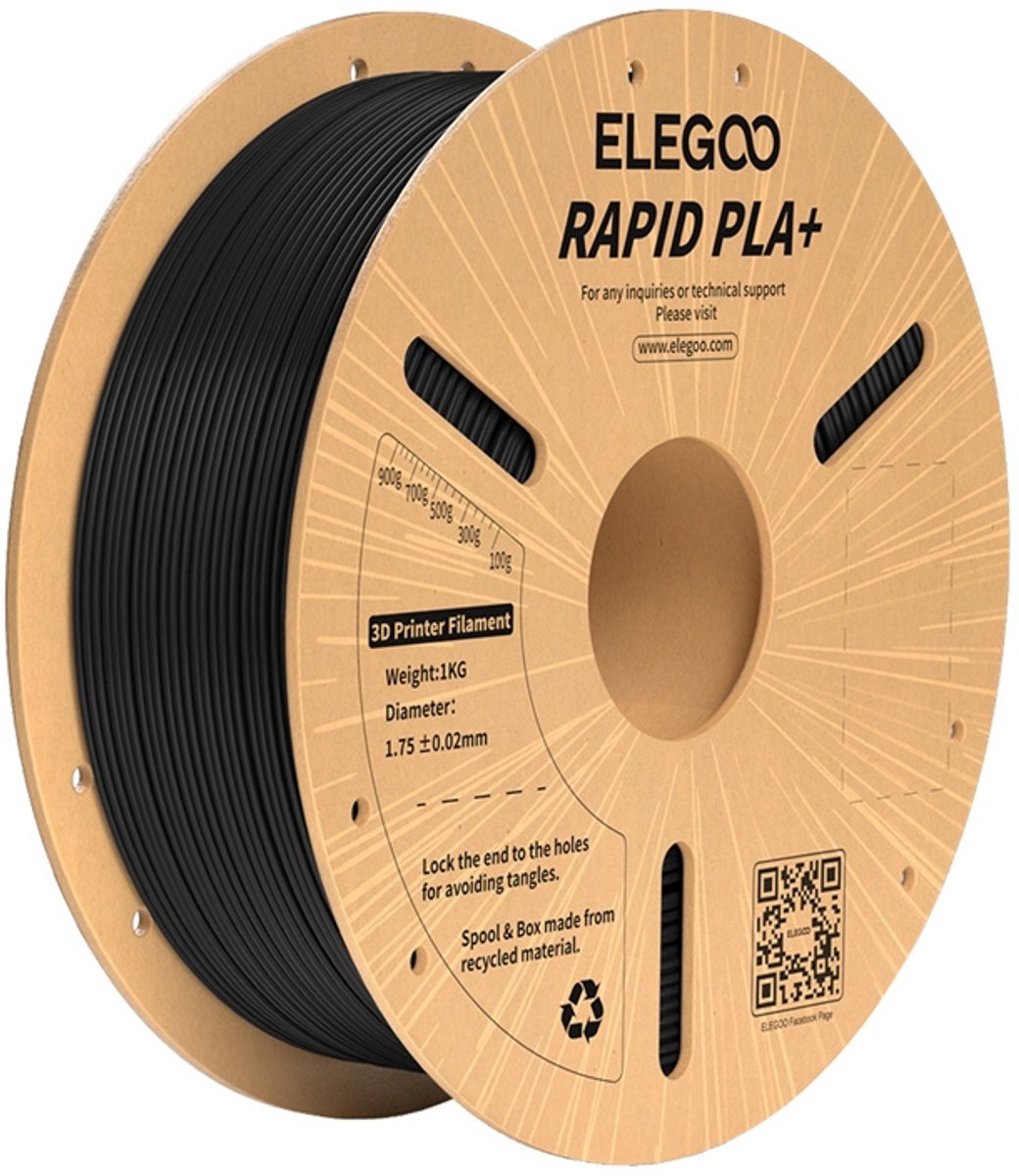 Elegoo Rapid PLA+ Filament - Black
