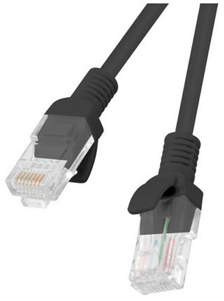 Lanberg patch cable - 2 m - RAL 9004 black - Sort - 2m