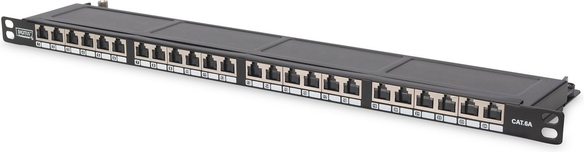 Digitus DN-91624S-SL-SH 24 Porte Patchpanel di rete 483 mm (19) CAT 6 0.5 U Multicolore pronto alluso