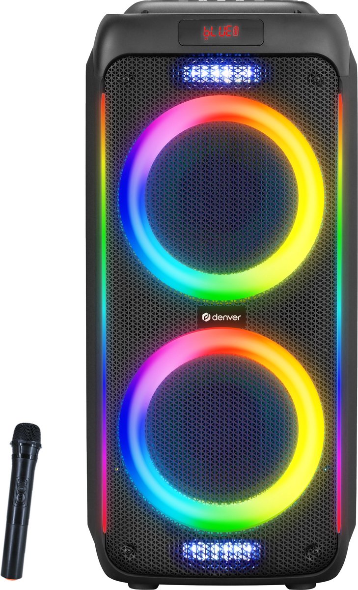 DENVER BPS-458 - Portable Karaoke & Party Speaker - 1000W - Bluetooth