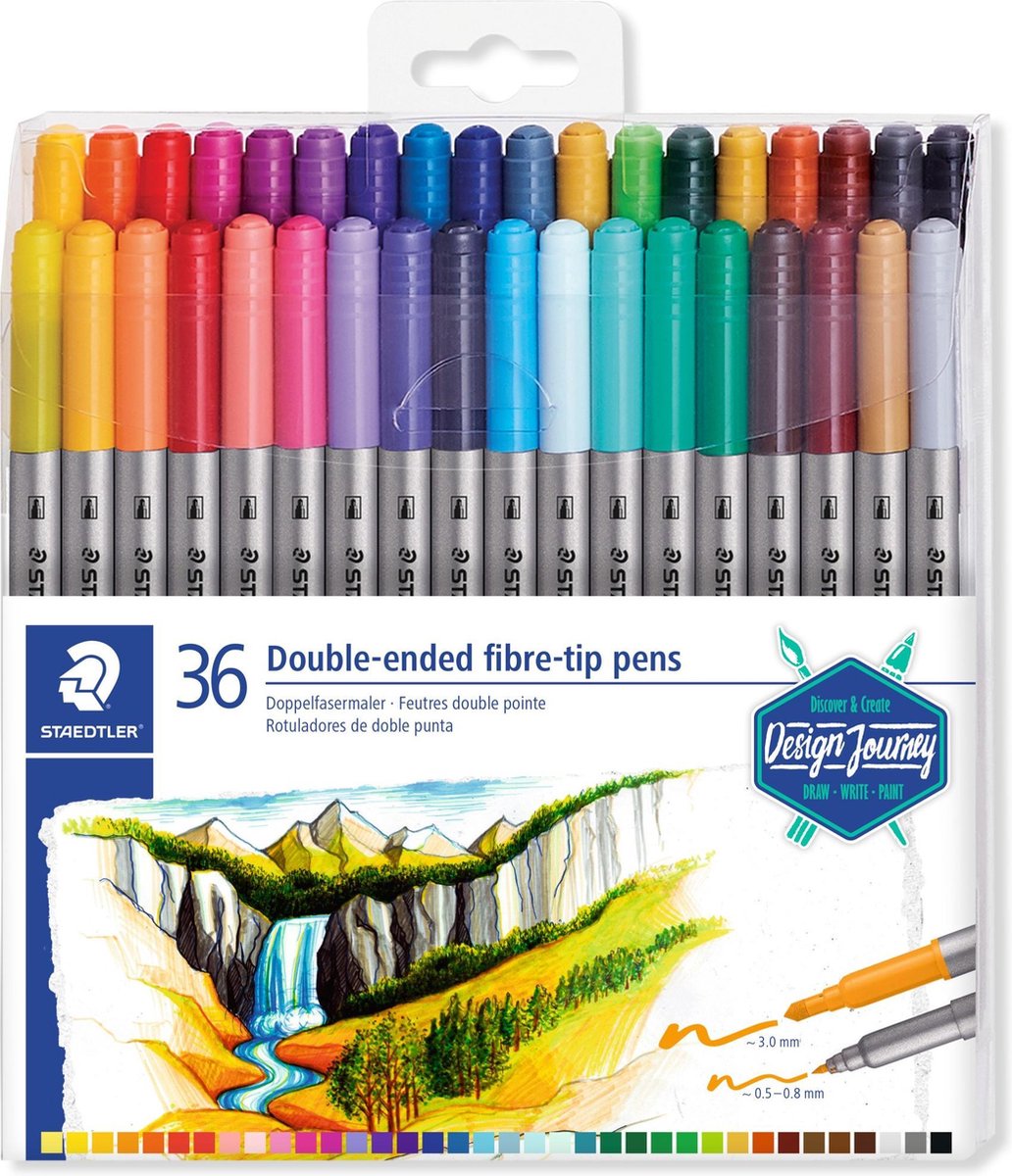 Staedtler STAEDTLER Duo Tusser, 36 stk.