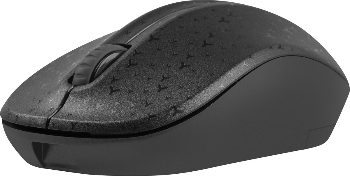 Natec Toucan - mouse - 2.4 GHz - black - Mus - Optisk - 3 knapper - Sort