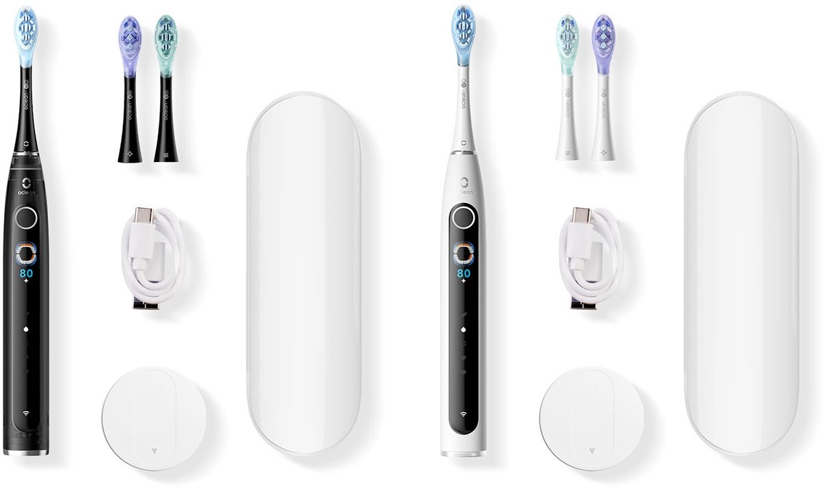 Oclean Eltandbørste Electric Toothbrush X Pro 20 S Duo Set White+Black