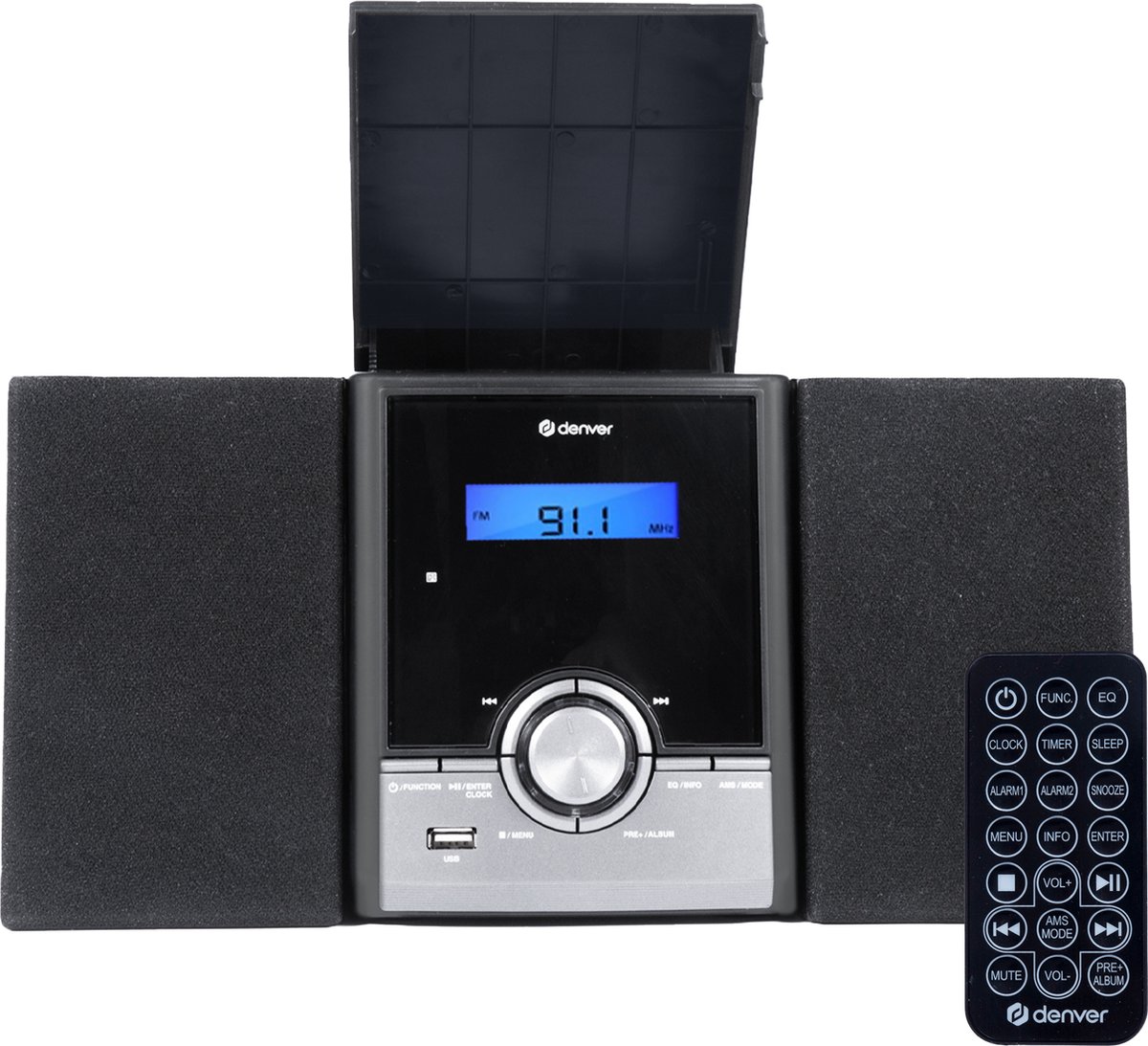DENVER MDA-285 - DAB/FM/CD Music System - Bluetooth and USB