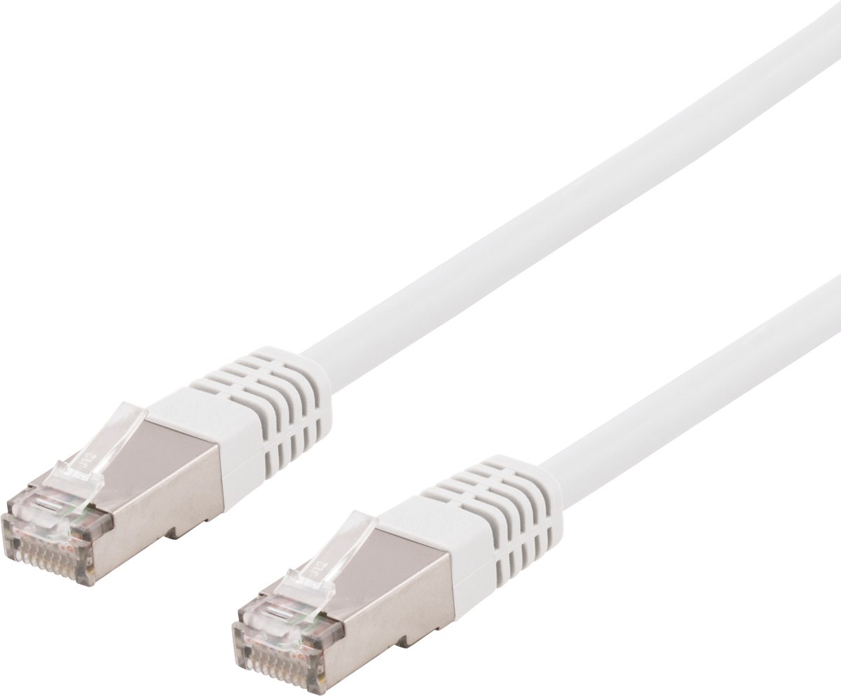Deltaco SFTP-620VH - patch cable - 20 m - white - Hvid - 20m