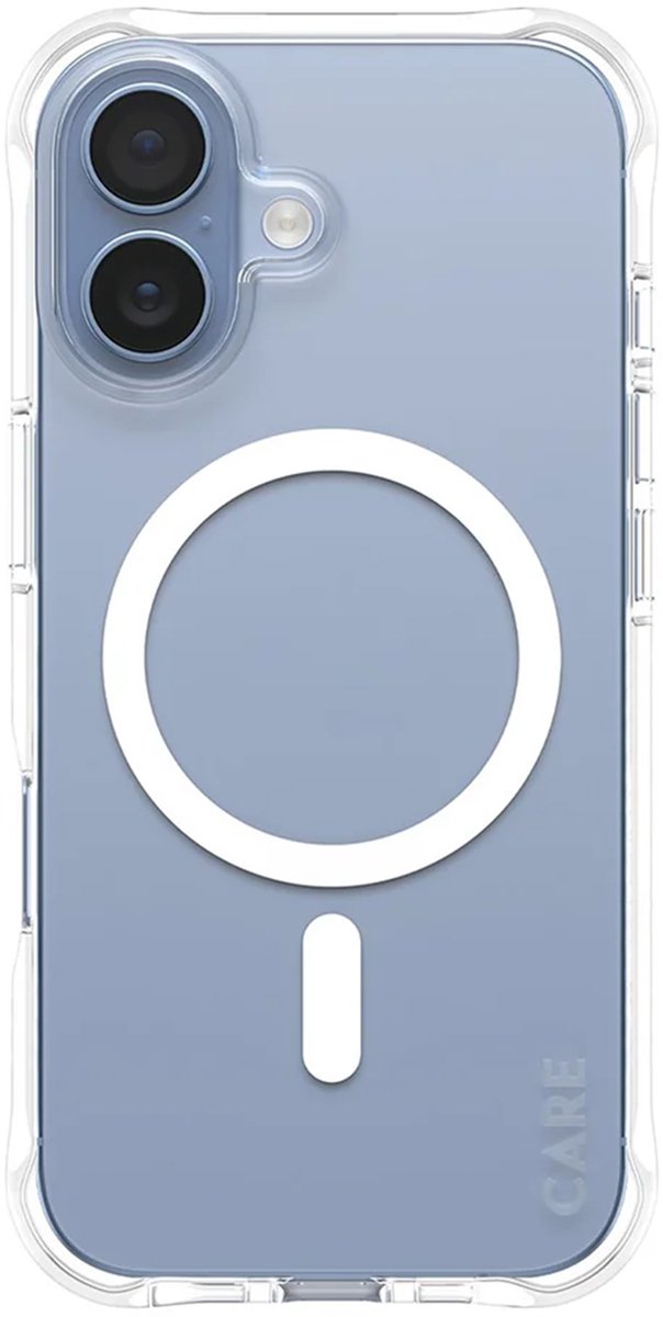 CARE by PanzerGlass Fashionable Case Samba Transparent w. White MagSafe iPhone 17